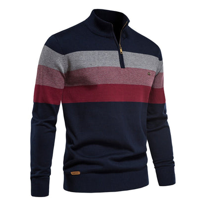 Adler - Sweater met kwart rits