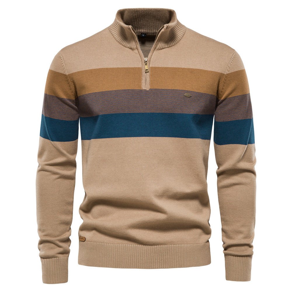 Adler - Sweater met kwart rits