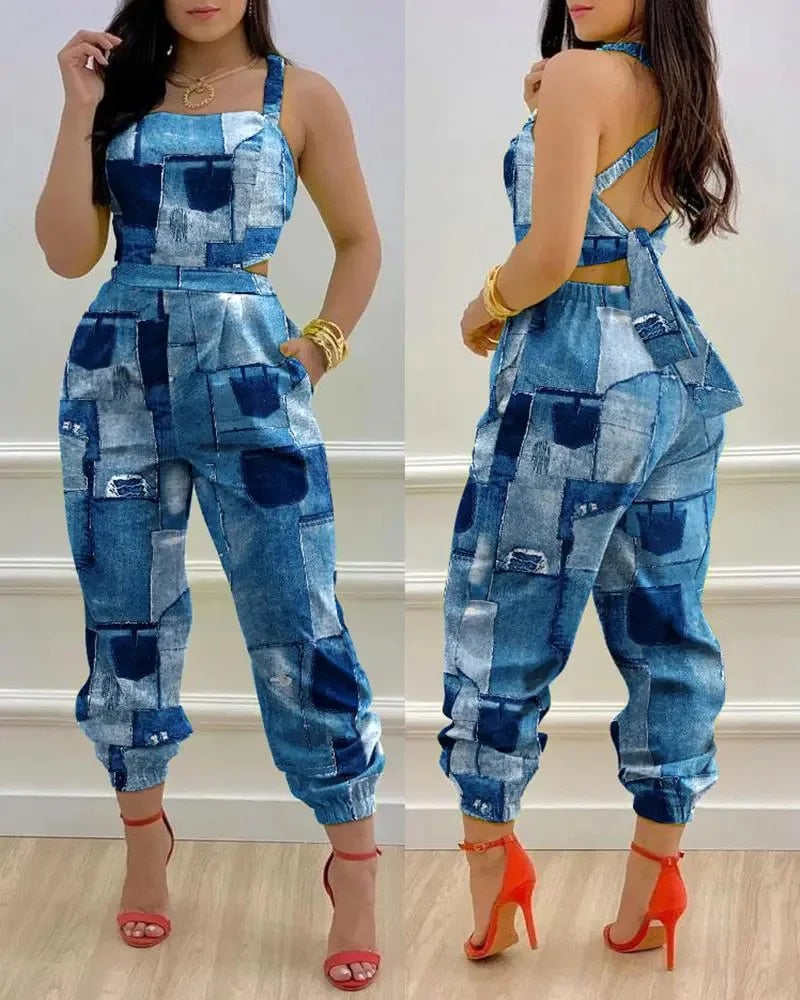 Katri - Stijlvolle Mouwloze Jumpsuit