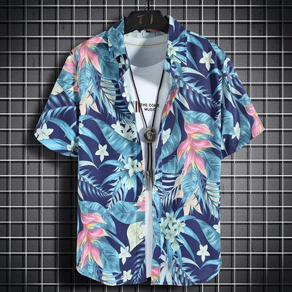 Ashton - Zomerse Strandshirts met Bloemenprint