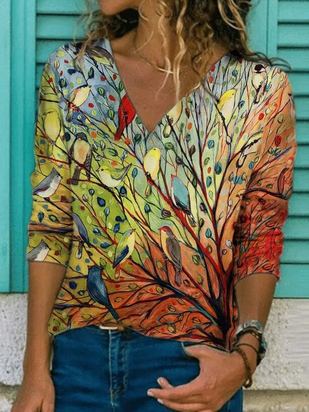 Gail - Boho Bloemen Blouse