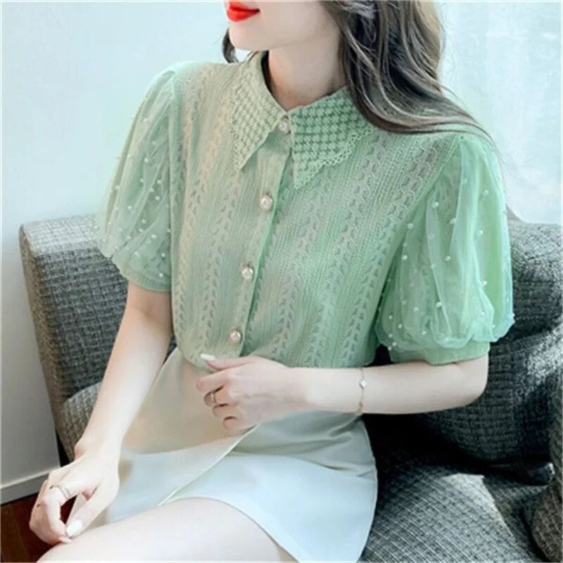 Claire - Chique kanten blouse