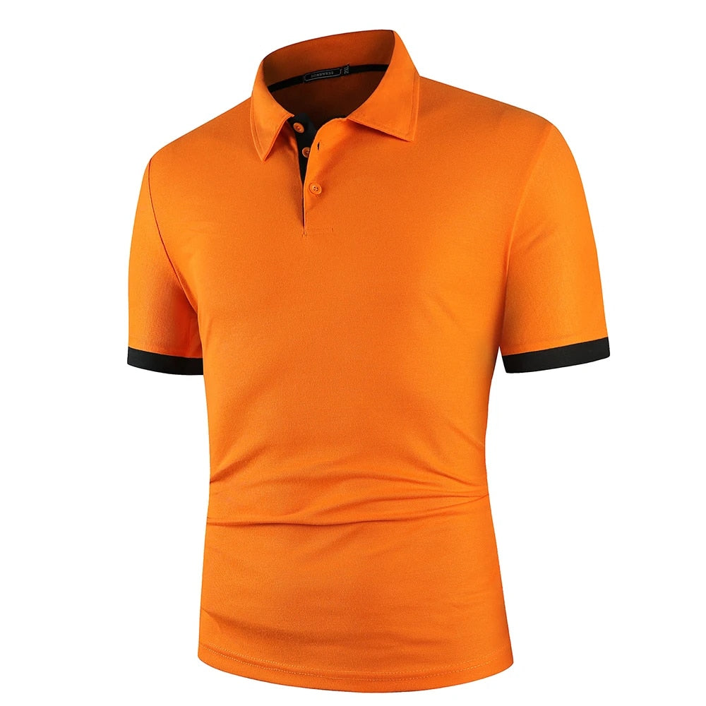 Kristian - Dynamisch Contrastkleurig Polo Shirt