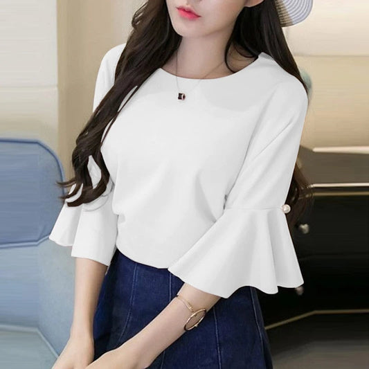 Jeanny - Parel Flare Blouse