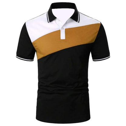 Joran - Heren Slim-Fit Driekleur Poloshirt