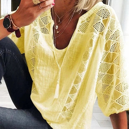 Rochella - Zomerse Kant Stijl Blouse