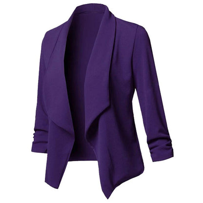 Guiliana - Asymmetrische Blazers Cardigan met Ruches