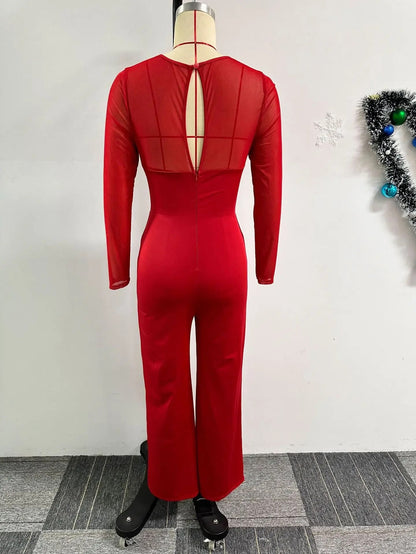 Vana - Schitterende Jumpsuit van Mesh