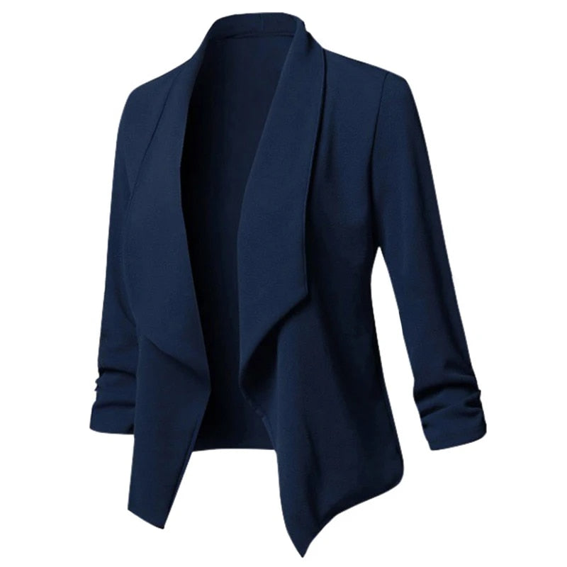 Guiliana - Asymmetrische Blazers Cardigan met Ruches