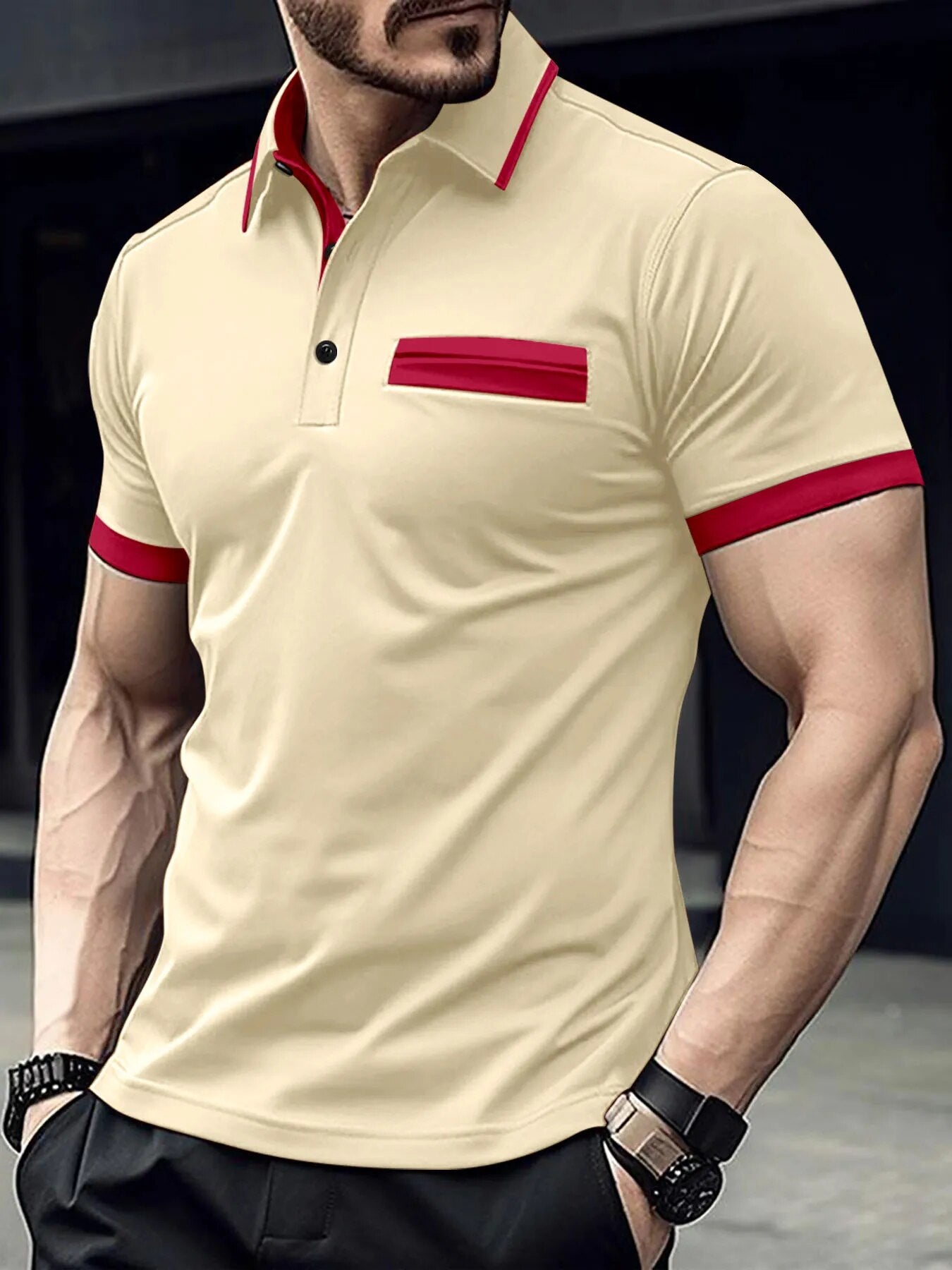 Ramzi - Heren Ademend Golf Polo Shirt