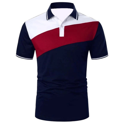 Joran - Heren Slim-Fit Driekleur Poloshirt