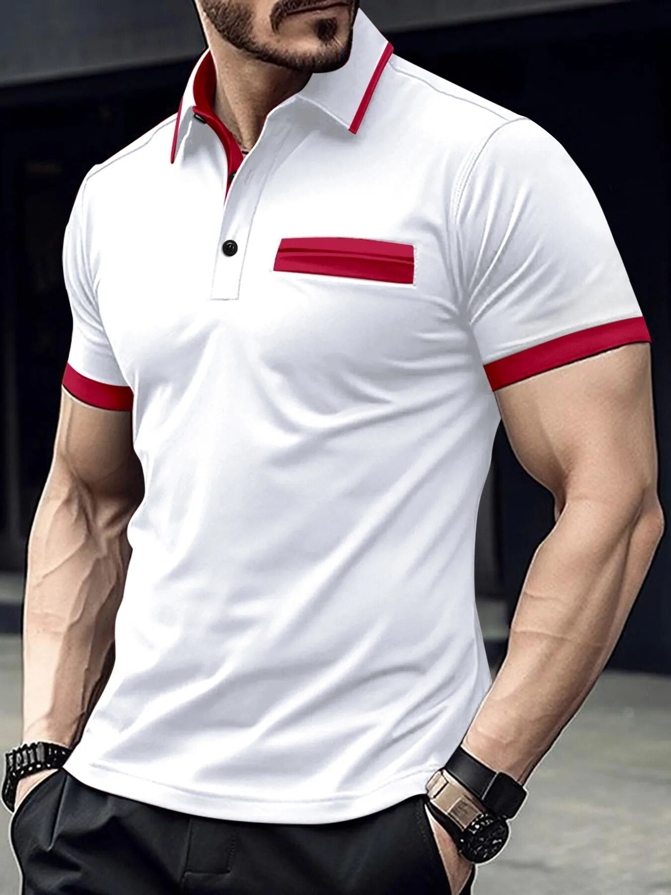 Ramzi - Heren Ademend Golf Polo Shirt